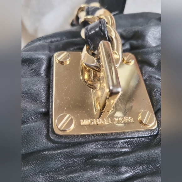 Michael Kors - Black Leather Handbag - Picture 3 of 4